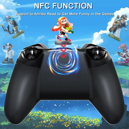 TERIOS T32 Pro Controller for Nintendo Switch/Oled/Lite/PC, Wireless Controller with Hall Effect Joystick/No Drift/NFC/Linear Motor/Turbo