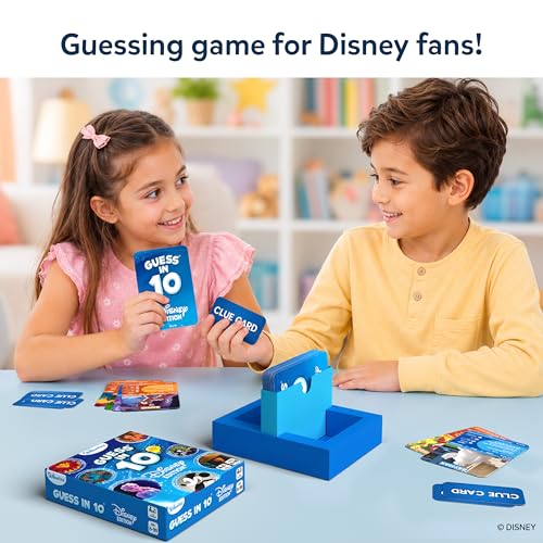 Skillmatics Guess in 10 – Disney, Trivia Card Game for Kids, Travel Toys | Girls, Boys, Teens, Adults Who Love Cinderella, Mickey Mouse, Moana, Screen-Free Fun, Gift for Ages 6 & Up - style: 1. Disney