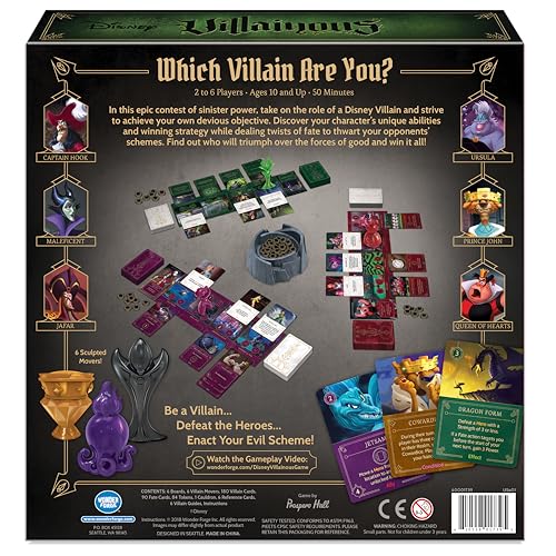 Ravensburger Disney Villainous Strategy Board Game for Age 10 and Up - 2019 Toty Game of The Year Award Winner