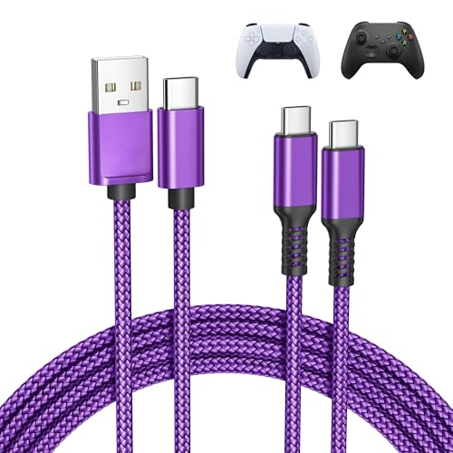 Basesailor for PS5 Controller Charger Cord 10FT 2Pack,for Nintendo Switch 2 Controller Long USB Type C Charging Cable for Xbox Series X|S Core,for PlayStation 5 DualSense,PS5 Pro Controller | 10FT 2Pack Long USB Type C Charging Cable for Xbox Series X|S C