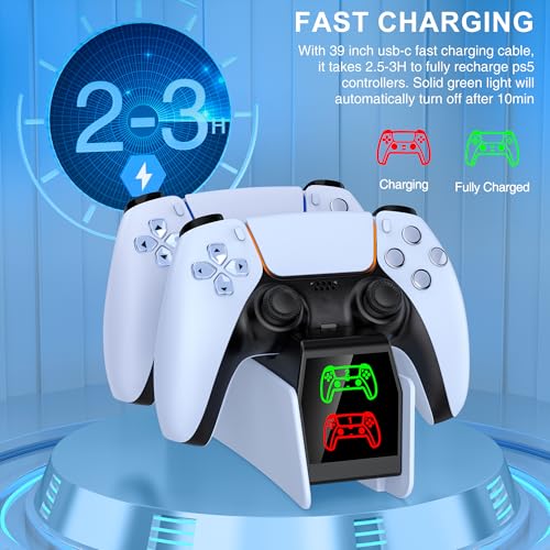 ps5 controller charger station PS5 Accessories Kits, charging station for PlayStation 5/Elite controller, Docking Station Replacement for DualSense Charging Station with USB C Cable
