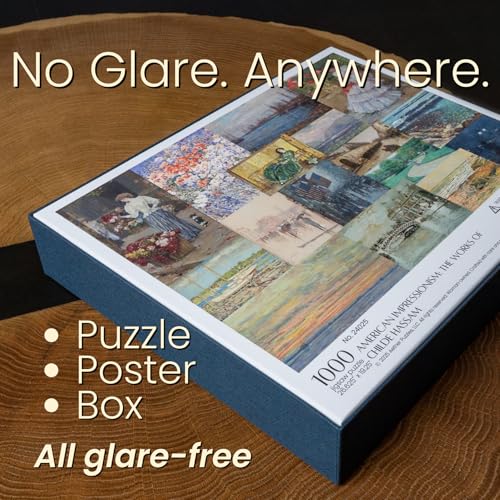 American Impressionism: The Works of Childe Hassam, Premium 1000 Piece Jigsaw Puzzle for Adults, Glare-Free, Soft-Touch Puzzles, Made in USA, Puzzle Lovers Gift Ideas, 26.6" x 19.25" - color: American Impressionism: the Works of Childe Hassam