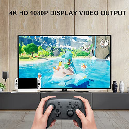KEKUCULL TV Docking Station for Switch,Docking Station with 4K 1080P HD Adapter and USB 3.0 Port,Replacement for Official Switch Dock(White)