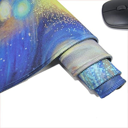LIEBIRD® Extended XXXL Gaming Mouse Pad - Dimension - Portable with Extended XXL Size - Non-Slip Rubber Base - Special Treated Textured Weave with Precision Control (Starry Night) - color: Starry Night