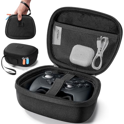 JSAUX Case for Nintendo Switch 2 Pro Controller, Travel Protective Case | Carry Case, Travel Protective Case, All-around Protection, Portable Carrying Bag, Black - color: Classic Style