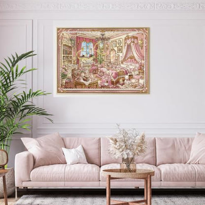 HUADADA-*Bedroom*-Jigsaw Puzzles for Adults 1000 Pieces,Puzzles 1000 Pieces, Interlock Perfectly No Dust, Impossible Difficult Hard Fun 1000 Piece Jigsaw Puzzles for Adults-1:1 Poster - color: Bedroom