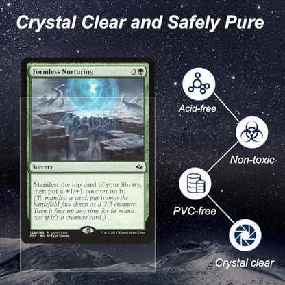 5000 Pack Card Sleeves, Perfect Fit Inner Sleeves Ideal for Double-Sleeving, Trading Card Sleeve Compatible with MTG, TCG, Gaming Cards - color: Clear, size: 5000 Pack