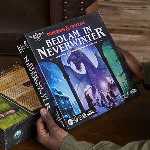 Hasbro Gaming Dungeons & Dragons: Bedlam in Neverwinter Board Game, Escape Room, Cooperative Strategy Games for Ages 12+, 2-6 Players, 3 Acts Approx. 90 Mins Each (Amazon Exclusive)