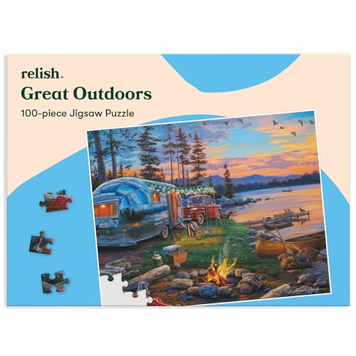 Relish - Dementia Jigsaw Puzzle for Adults, 100 Piece Great Outdoors Puzzle - Activities & Gifts for Seniors with Alzheimer's - style: Great Outdoors