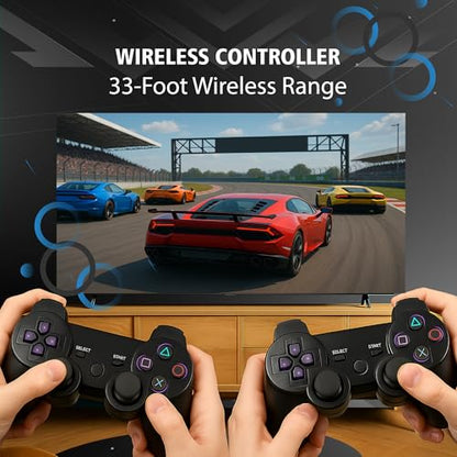 Digital Dynasty 2 Pack Controller for PS3 - Wireless PC Controller for Sony Playstation 3 - Double Shock 3, Bluetooth, Rechargeable, Remote for PS3 - Including 2 USB Cables (Black)