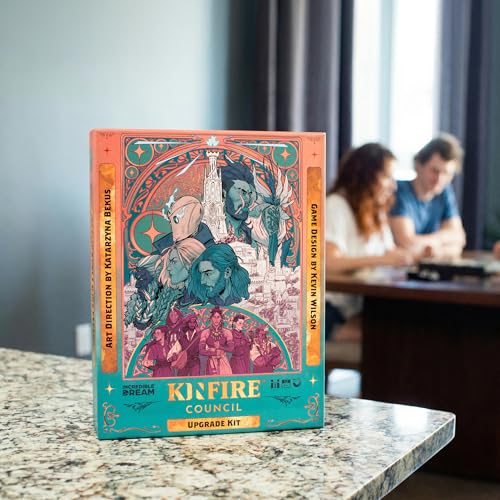 Kinfire Council: Upgrade Kit – Deluxe Wooden Tokens, Neoprene Playmats, Velvet Bags & Illustrated Lore Book - Ages 14+ - Premium Accessory Set for Kinfire Council (Not Standalone, Needs Base Game)