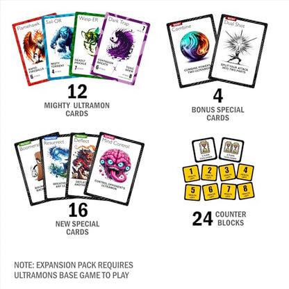 Mythical Guardians Expansion Pack, Monster Battle Card Game for Adults, Kids & Teens | 2-4 Players | Strategy Card Game for Family Game Night | Birthday Gift for Boys & Girls