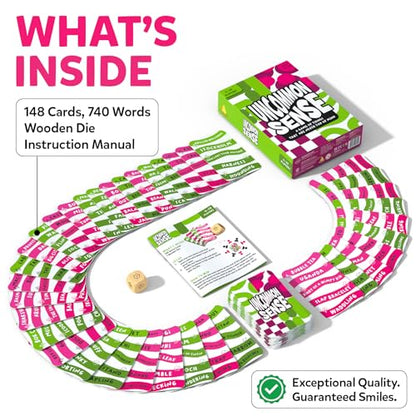 Gouda Games Uncommon Sense – Guessing Card & Board Game, Family Game Nights & Parties | Quick-Thinking Word Game for Adults & Teens, Gift for Ages 10 & Up, 4-20 Players