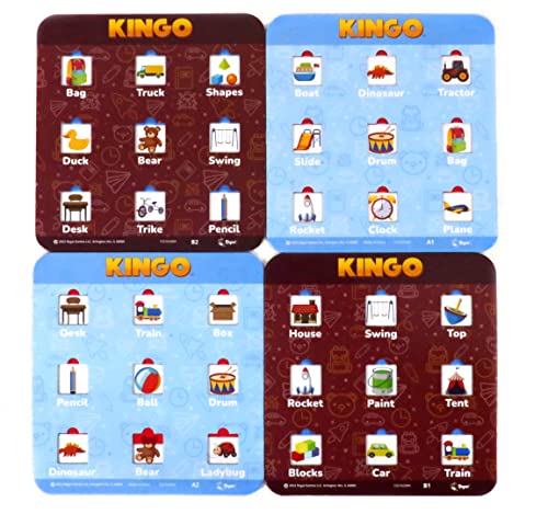 Regal Games Kingo Sight Words Edition Bingo Game - Educational Board Game for Preschool & Kindergarten - Fun Phonics & Vocabulary Builder for Home & Classroom - Kids Bingo Cards & Learning Resources - size: Sight Words Edition
