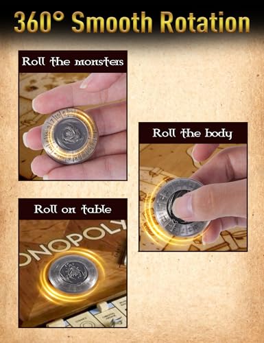 D&D Dice Set,7PCS Metal Dice for Dungeons and Dragons,Mini Dice Set with Pocket Watch Case,Role Playing Board Games Accessories (Dragon, Ancient Silver-F) - color: F-ancient Silver, style: Dragon