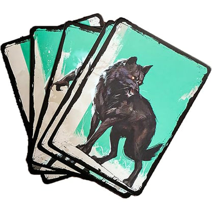 Renegade Game Studios Werewolf: The Apocalypse Luna's Fury Dice & Tray | Limited 5th Edition pack with 17 polyhedral dice, 5 rage dice, folding travel tray, and 5 illustrated Garou form cards
