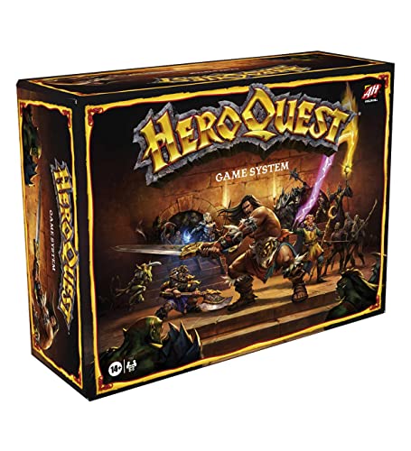 Hasbro Gaming Avalon Hill HeroQuest Game System Tabletop Board Game,Immersive Fantasy Dungeon Crawler Adventure Game for Ages 14 and Up,2-5 Players - color: Multicolor