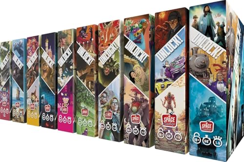 UNLOCK! Secret Adventures Card Game - Escape Room-Inspired Cooperative Adventure, Fun Family Game for Kids and Adults, Ages 10+, 1-6 Players, 1 Hour Playtime, Made by Space Cowboys