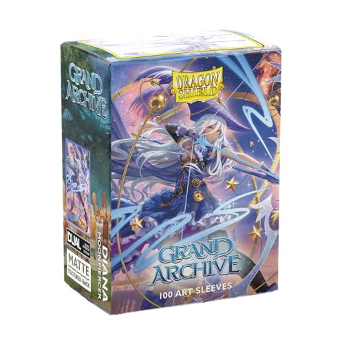 Dragon Shield | Grand Archive Matte Art Sleeves | 100 CT - Smooth & Tough Premium TCG Sleeves | Compatible with Pokemon, One Piece & Magic the Gathering | Diana, Moonpiercer - color: Diana, Moonpiercer