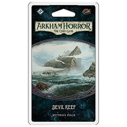 Arkham Horror The Card Game Devil Reef MYTHOS PACK | Horror Game | Mystery Game | Cooperative Card Game for Adults | Ages 14+ | 1-2 Players | Average Playtime 1-2 Hours | Made by Fantasy Flight Games - size: Mythos Pack, style: Devil Reef