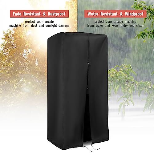 Arcade Machine Cover Universal for Most Full Size 2-Player Game Machine | 31x22x66,Waterproof Dustproof Heavy Duty Oxford Fabric,for Universal Full Size Upright Electronic Video Game Machine - size: Arcade-L-31"x 22"x 66"