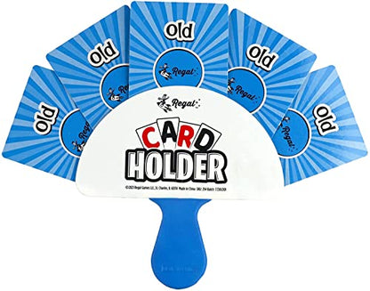Regal Games 4 Pack Card Holders for Playing Cards - Kids Card Holder with Plastic Paddles - Ideal for Family Fun Game Night and Travel (Ages 3+) - color: 4 Pack