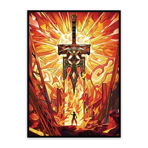 UAONO MTG Card Sleeves 100ct - Fantasy - Art Card Sleeves Deck Protector, Clear Front & Matte Textured Back, Sleeves for Magic The Gathering - color: Fantasy
