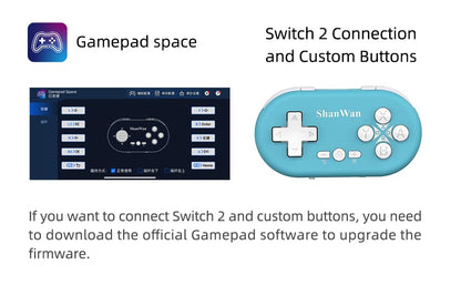 ShanWan Bluetooth Gamepad Keychain Sized Mini Controller for Switch, Windows, Android, iOS & PS4（Kabrilan） - color: Kabrilan