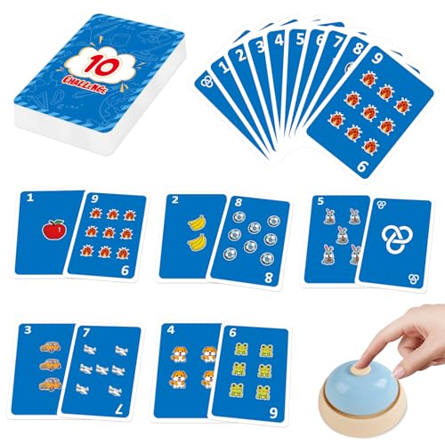 Kasfalci Math Learning Toys - Card Games, Board Games & Flash Cards for Kids, Addition & Subtraction, Family Travel Fun, Classroom Must Haves