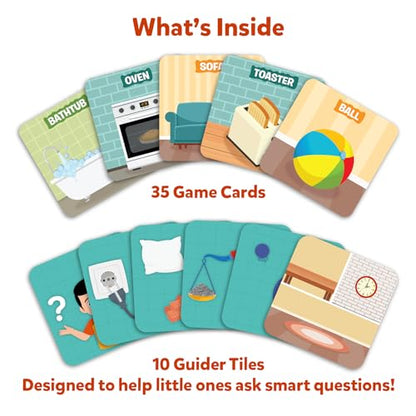 Skillmatics Guess in 10 Junior – Inside My House, Card Game, Gift for Kids | Educational Trivia Game for Preschoolers, Travel Toy & Guessing Board Game, Screen-Free, Boys & Girls Ages 3, 4, 5 & 6 - style: Junior Inside My House