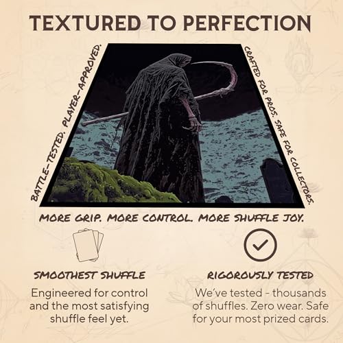 Grim Reaper 3 - MTG Card Sleeves, 104ct, Standard Size, Textured | Perfect for Double Sleeving, Smudge Resistant Matte Back, Standard 66x92mm - Compatible with Magic The Gathering & TCG Cards - color: Grim Reaper 3, size: Textured