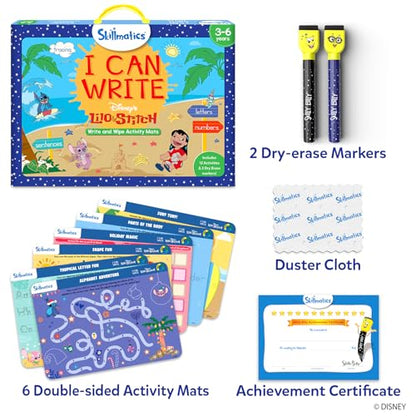 Skillmatics I Can Write Disney's Lilo & Stitch - Reusable Preschool Learning Activities, Educational Toy and Game, Back to School Supplies, Gifts for Students, Kids, Toddlers Ages 3, 4, 5, 6 - style: 9. I Can Write Disney's Lilo & Stitch