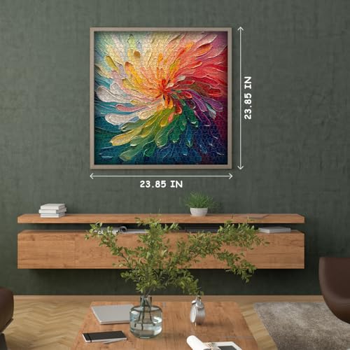 Impossible 1000-Piece Rainbow Art Painting Puzzle, Hard Challenge for Adults - style: Painting Puzzle