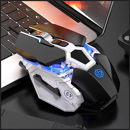 RGB USB Wired Gaming Mouse Macro Programming 6400DPI 9 Buttons Programmable Ergonomic for Gamer Mice PC Computer