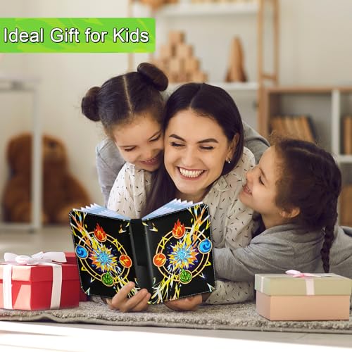 Card Binder for Cards, 9-Pocket Trading Card Binder with 50 Removable Sleeves Fits 900 Cards, Great Creative Design Card Collection Binder Album Gift for Boys Girls Aged 4 to 16 (900 Pockets) - color: 900 Pockets