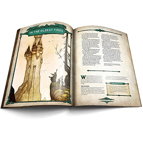 Free League Publishing Dragonbane: Mirth & Mayhem Roleplaying Game Core Set, Includes Dice, Rulebook, Adventures, Map, and More, RPG Tabletop Board Game for Adults, Family, Teens 13+
