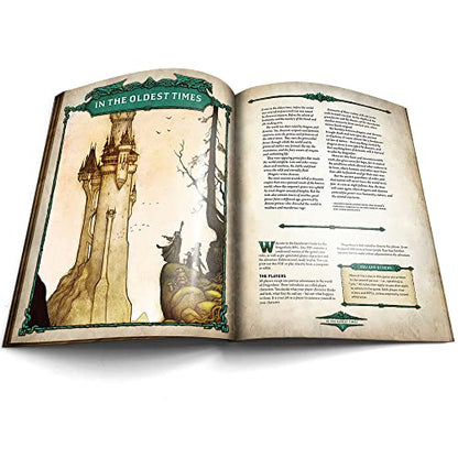 Free League Publishing Dragonbane: Mirth & Mayhem Roleplaying Game Core Set, Includes Dice, Rulebook, Adventures, Map, and More, RPG Tabletop Board Game for Adults, Family, Teens 13+