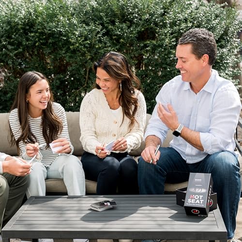 HOT SEAT Party Game + Expansion Set - The Family Card Game That's All About You - for Kids, Teens, Adults - Perfect Christmas White Elephant Gifts, Stocking Stuffers + Board Games Night