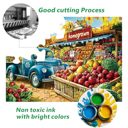 6 Pack 36 Piece Large Puzzles for Seniors Dementia Alzheimer's Puzzle Products Memory Activities for Elderly Adults Cognitive Easy Games Jigsaw Puzzle Gifts with Beautiful Scenic & Animal Art