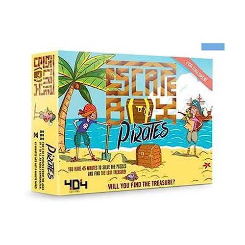 404 On Board Escape Box Pirates Game | Escape Room in a Box | Family Fun Puzzle Game | Ages 7+ | 2-5 Players | 45 Min Playtime