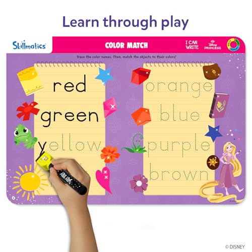 Skillmatics I Can Write Disney Princess - Reusable Preschool Learning Activities, Educational Toys & Games, Handwriting Aid, Back to School, Screen-Free Fun, Gift for Students, Kids, Toddlers Ages 3-6 - style: 2. I Can Write Disney Princess