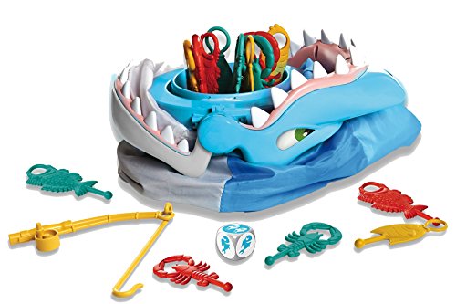 Shark Bite -- Roll The Die and Fish for Colorful Sea Creatures Before The Shark Bites Game! - Trilingual by Pressman - style: Shark Bite - Trilingual
