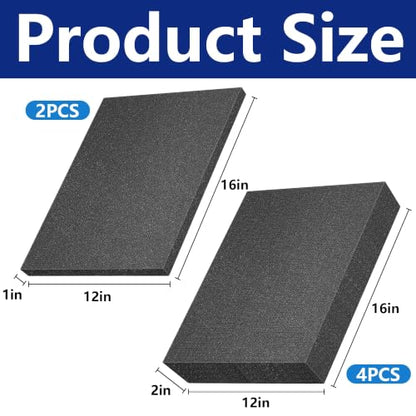 DECOHS 6 Pcs Pick Apart Foam Insert- 2 Sizes Pick and Pluck Foam- Pluck Pre Cube Sheet Foam with Bottom Use for Toolbox Game Box Cases Storage Drawer - size: 2 Sizes - 6 Pieces