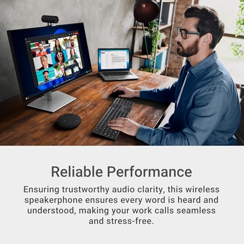 Dell Pro Plus Speaker, SL525, USB‑C & Bluetooth 5.3, AI Noise Cancellation | Full Duplex Audio, Digital Signal Processing, Echo Cancellation, Microsoft Teams Controls - style: SL525