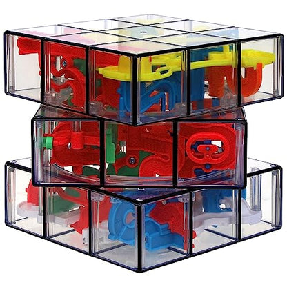 Rubik’s Perplexus Fusion 3x3 Gravity 3D Maze Game Brain Teaser Puzzle Ball | Anxiety Relief Items Cool Stuff | Sensory Toys for Adults & Kids Ages 8+ | Twist To Align Tracks & Guide Puzzle Cube, Challenging STEM Puzzle Develops Problem-Solving & Logic Ski
