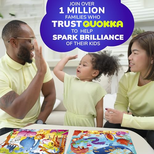 30 Piece Puzzles for Kids 3-5 - 4 Jigsaw Kids Puzzles Ages 2-4 | Animal Learning Jigsaw Puzzle for Kids 4-6 Years Old - Educational Toys for Toddlers Boys and Girls - color: Domestic & Wild Animals