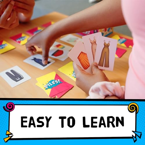 Lost Boy Entertainment Piles – Card Games – Family Games – for Kids 8 and Up – for Adults – Family Game Night – Travel & Memory Game – Party Games – 10 Mins