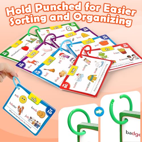 Aizweb Sight Words Flash Cards, Phonics Games Learn to Read Spelling Reading Learning Games, Dolch Site Words Digraphs CVC Blends Long Vowel Sounds for Pre-k Kindergarten 1st 2nd 3rd Speech Therapy - style: Sight Words&CVC Blends