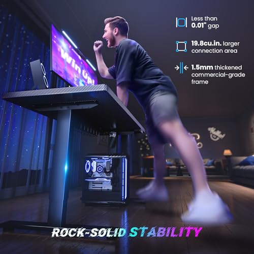 SIAGO Electric Standing Desk Adjustable - 48 x 24 Inch Sit Stand up Desk with Cable Management - 3 Memory Preset Adjustable Height Table | Smooth Height Adjustment, 200lbs Stability, 3 Memory Presets, Cable Management, Pre-Labeled Easy Assembly - color: C