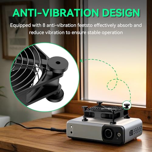 120mm USB Fan, USB Computer Fan with 3 Speeds Controller Small PC Cooling Fans for Cabinet Case Server TV Receiver Router DVR Xbox Cooler, 2Pcs - style: 2 Pcs